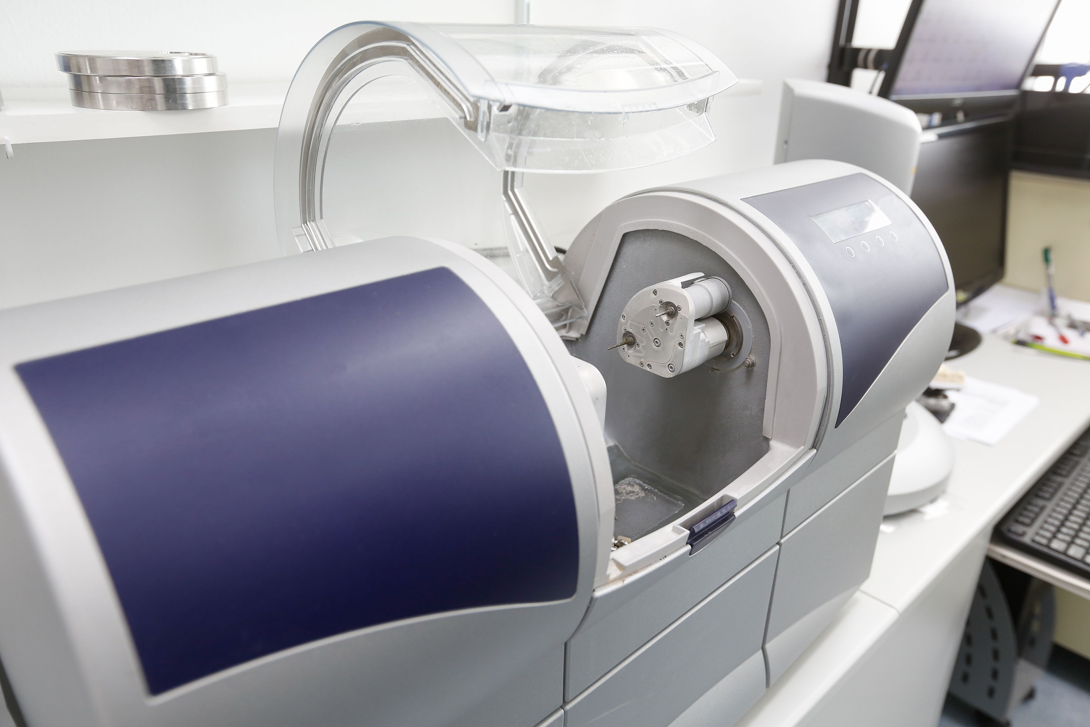 A CEREC milling machine